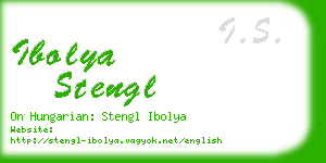 ibolya stengl business card